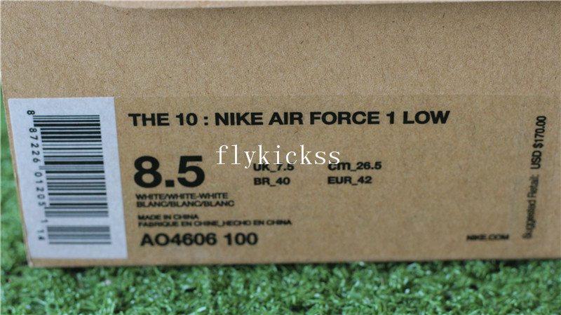 Off White X Nike Air Froce 1